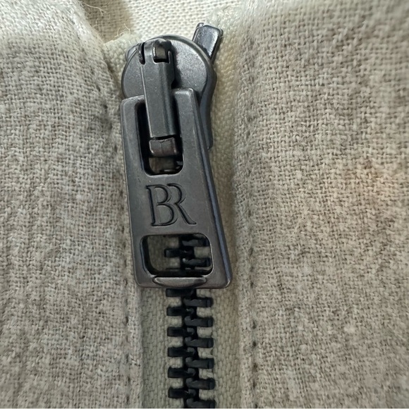 Banana Republic Linen Bomber New Off White Size Medium NWT - Picture 9 of 15